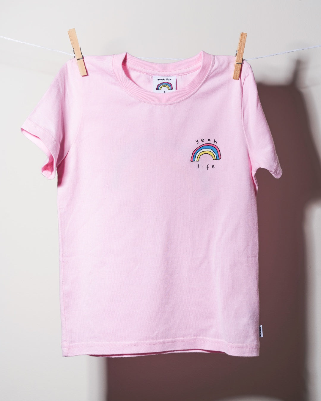 YEAH LIFE Dusty Pink Kids Hemp Organic Cotton T-Shirt