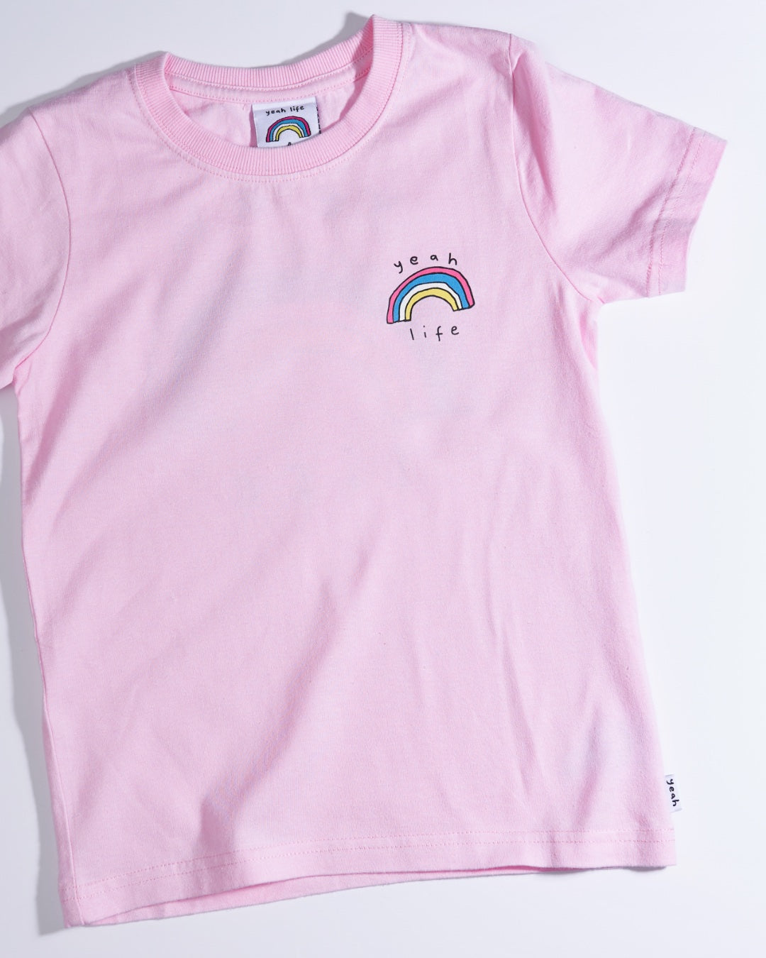 YEAH LIFE Dusty Pink Kids Hemp Organic Cotton T-Shirt