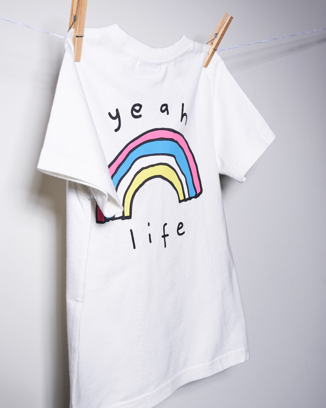 YEAH LIFE White Kids Hemp Organic Cotton T-Shirt